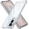 Techsuit - Shockproof Clear Silicone Magsafe - Samsung Galaxy S25 Edge - Clear