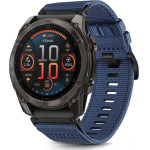 Techsuit - Watchband Quickfit 26mm (W070) - Garmin Fenix 3/3 HR/5X/5X Plus/6X/6X Pro/7X/7X Pro Solar - Nightshade Blue