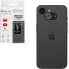 Volte-Tel Tempered Glass Iphone 16E 6.1'' 9H 0.25mm 3D Curved For Camera BLACK