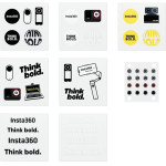 Insta360 Button Sticker Set - Tactile Button stickers, Locate Easier The Buttons - (CINSEAVR)
