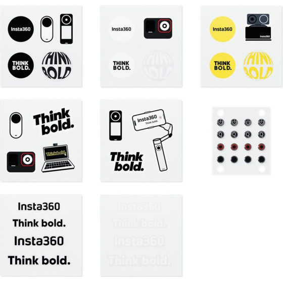 Insta360 Button Sticker Set - Tactile Button stickers, Locate Easier The Buttons - (CINSEAVR)