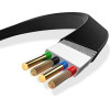 Usams Kabel Zwijany U1 2w1 1m czarny/Black (lightning/microUSB) (US-SJ192) - (SJ192USB01)