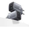Usams Wall Charger CC305 T66 45W Gan 2xUSB-C Tarnish - (CC305TC01)