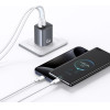 Usams Wall Charger CC305 T66 45W Gan 2xUSB-C Tarnish - (CC305TC01)
