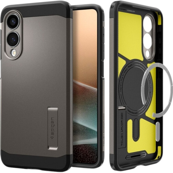 Spigen Tough Armor Magsafe - Case For Samsung Galaxy S25 Edge (Gunmetal) - (ACS09423)