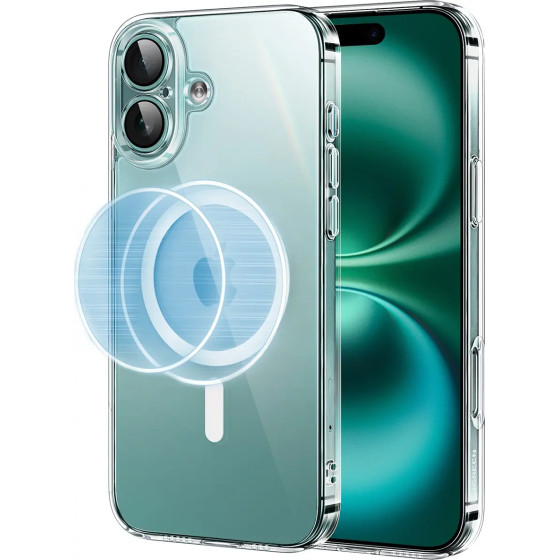 Ugreen Classy Clear Magnetic Case With Magsafe For Iphone 16 Plus - Clear - (45926)