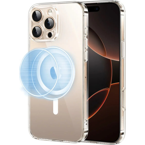 Ugreen Classy Clear Magnetic Case With Magsafe For Iphone 16 Pro - Clear - (45927)