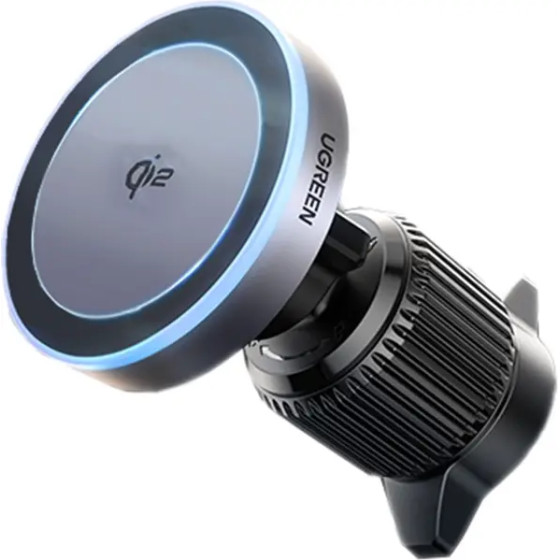 Ugreen W708 Wireless Charger Holder With MagSafe, Qi2, For Air Vent - Black - (ugreen-35970)