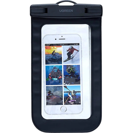 Ugreen Waterproof Cell Phone Case With IPX8 - Black - (LP716)