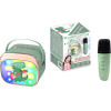 Lamtech BT5.4 Rgb Kid Karaoke Speaker Green With Mic Kroddy - (LAM980213)