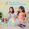 Lamtech BT5.4 Rgb Kid Karaoke Speaker Pink With Mic Hoppee - (LAM980220)