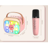 Lamtech BT5.4 Rgb Kid Karaoke Speaker Pink With Mic Hoppee - (LAM980220)