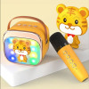 Lamtech BT5.4 Rgb Kid Karaoke Speaker Yellow With Mic Tigronie - (LAM980237)