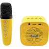 Lamtech BT5.4 Rgb Kid Karaoke Speaker Yellow With Mic Tigronie - (LAM980237)