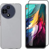 Vivid Set Gelly Case + Full Face Tempered Glass Tcl 60R 5G Black - (VIGELLY457GLASSBK)