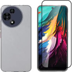 Vivid Set Gelly Case + Full Face Tempered Glass Tcl 60R 5G Black - (VIGELLY457GLASSBK)