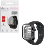 Volte-Tel Tempered Glass Apple Watch 10 46mm 1.96'' 9H 0.30mm Pc Edge Cover With Key 3D Full Glue Full Cover GREY