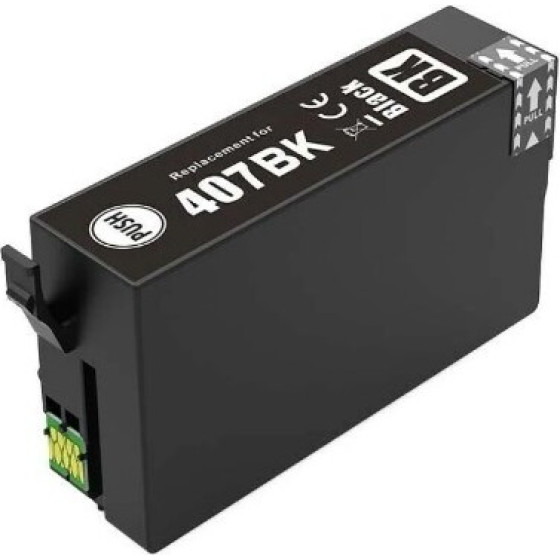 Ink Cartridge Black Replaces Epson C13T07U140, 407 Xl OEM - (407BXL_IC)