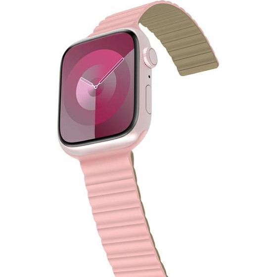 Araree Pasek Silicone Link Apple Watch42/44/45/49mm pink-Khaki - (AR70-01907B)