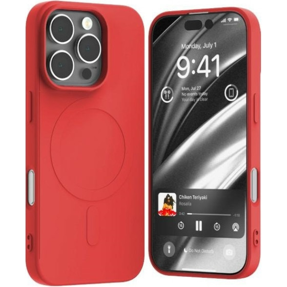 Mercury Magsafe Semi-Silicone Iphone 16 Pro 6,3'' Czerwony /red
