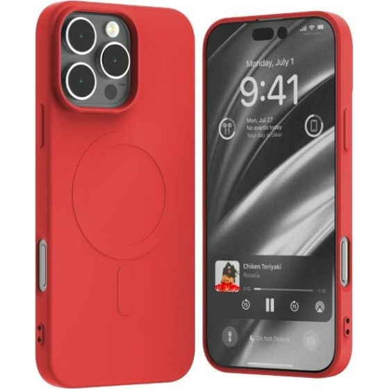Mercury Magsafe Semi-Silicone Iphone 16 Pro Max 6,9'' Czerwony /red