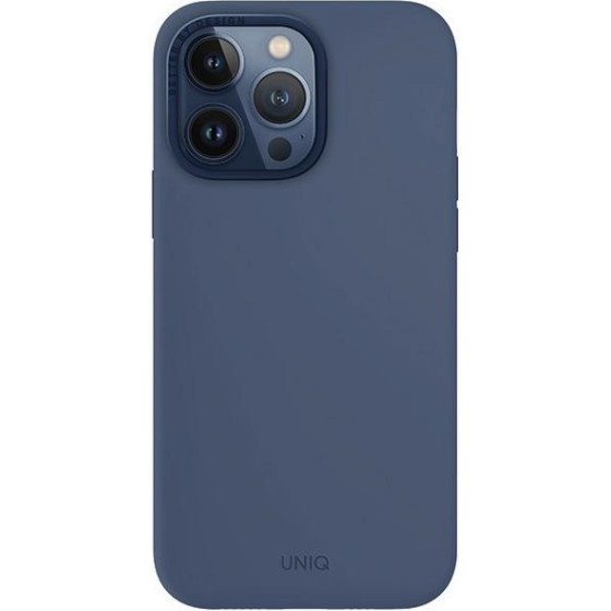 UNIQ Etui Lino Hue Iphone 15 Pro Max6.7'' Magclick Charging Navy Blue - (UNIQ-IP6.7P(2023)-LINOHMBLU)