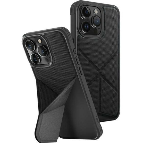 UNIQ Etui Transforma Iphone 15 Pro 6.1''Magclick Charging Ebony Black - (UNIQ-IP6.1P(2023)-TRSFMBLK)