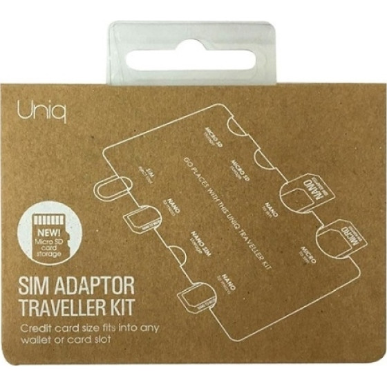 UNIQ Sim Adapter Traveller Kit 7in1 Organiser - (UNIQ-TRLKIT-7IN1)