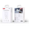 XO wall charger CE32 PD 20W 1x USB-C white + USB-C - Lightning cable