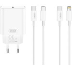 XO wall charger CE32 PD 20W 1x USB-C white + USB-C - USB-C cable