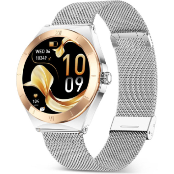 Ksix Smartwatch Lya Amoled 1.19'' 5D Silver - (BXSW29P)