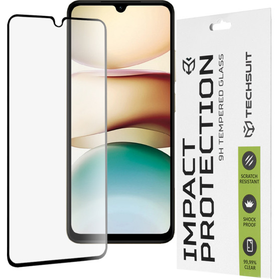Techsuit - 111D Full Cover / Full Glue Glass - Xiaomi Redmi A5 4G (Standard) - Black