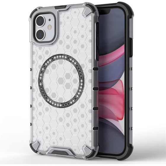Techsuit - Honeycomb Shield Magsafe - Iphone 11 - White