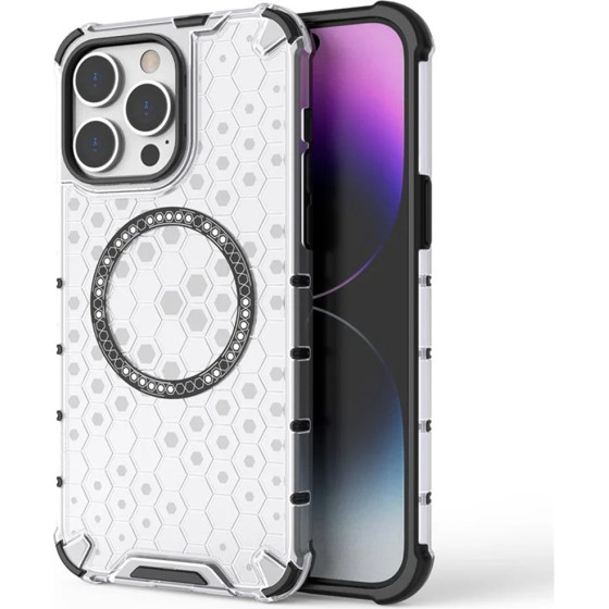 Techsuit - Honeycomb Shield Magsafe - Iphone 14 Pro - Black