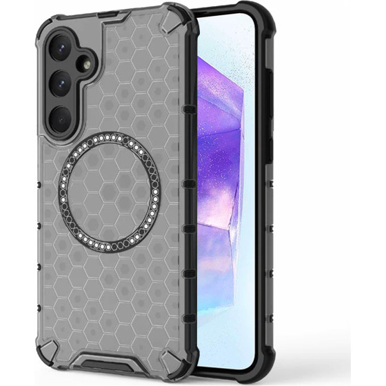 Techsuit - Honeycomb Shield Magsafe - Samsung Galaxy A55 5G - Black