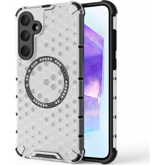 Techsuit - Honeycomb Shield Magsafe - Samsung Galaxy A55 5G - White