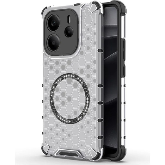 Techsuit - Honeycomb Shield Magsafe - Xiaomi Redmi Note 14 4G (Regional) - White