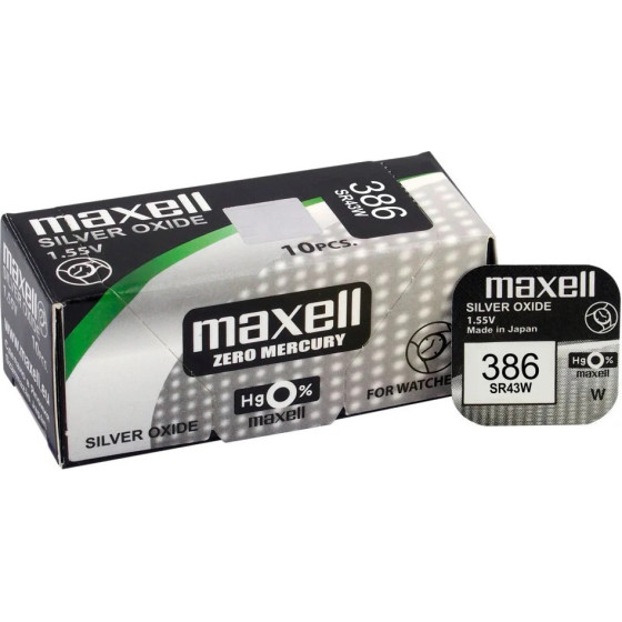Maxell Buttoncell ���. 1 - (386/SR43W/SR43)