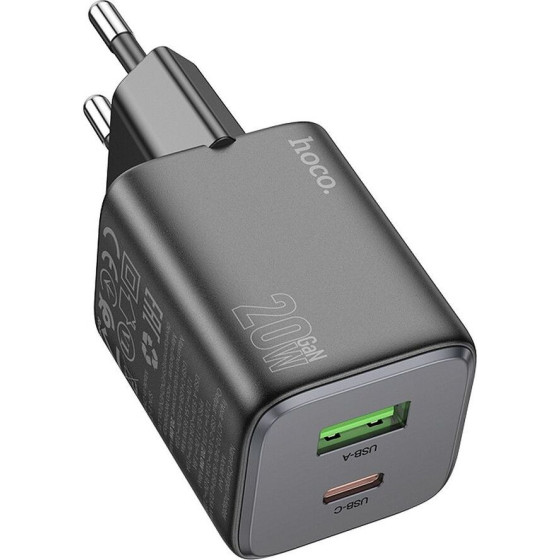 Hoco Charger Usb A + Type C Pd Qc 3A 20W N41 black