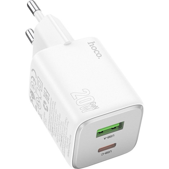 Hoco Charger Usb A + Type C Pd Qc 3A 20W N41 white