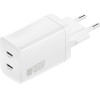 4sMarts Wall Charger Pdplug Dual 45W Gan 2xUSB-C White - (540400)