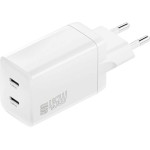 4sMarts Wall Charger Pdplug Dual 45W Gan 2xUSB-C White - (540400)