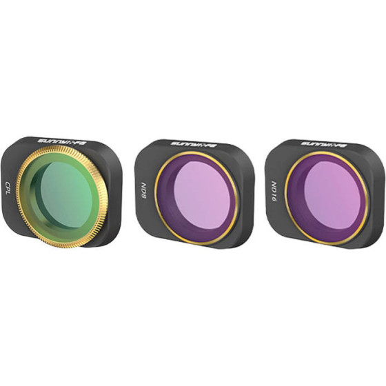 Sunnylife Set Of 3 Filters CPL+ND8+ND16 For Dji Mini 3 Pro - (MM3-FI415)