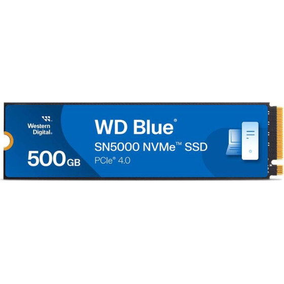 Western Digital ������ Ssd Blue 3D 500GB M.2 2280 SN5000 - (WDS500G4B0E)