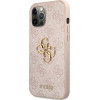 Guess Iphone 12 Pro Max6,7pInk Hardcase 4G Big Metal Logo - (GUHCP12L4GMGPI)