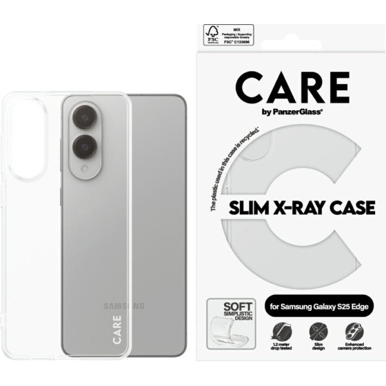 PanzerGlass Case Care By Fashion X-Ray For Samsung Galaxy S25 Edge Transparent - (CR68870)