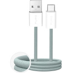 Puro Fabrik 2.0 10W USB-A - USB-C Braided Cable 1.5m - Green - (PUCAC10WFABK415MTGRN)