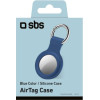 SBS Airtag Silicone Case Key Ring Blue - (AIRTAGCASEB)