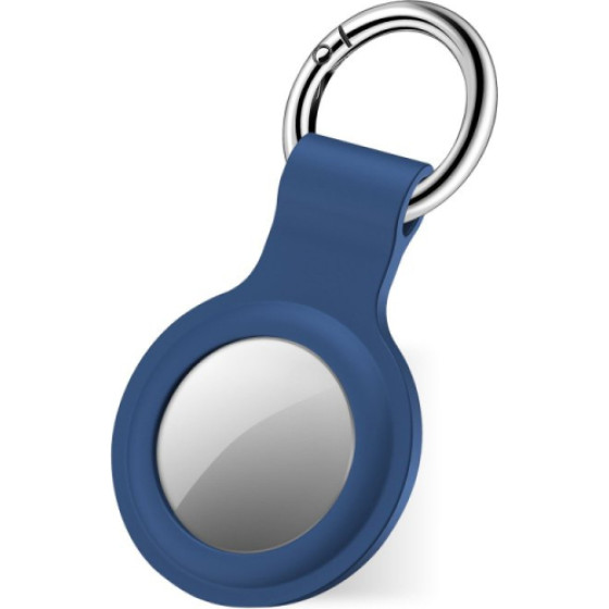 SBS Airtag Silicone Case Key Ring Blue - (AIRTAGCASEB)