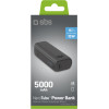 SBS Powerbank 5000 Mah Ultra Compact Black - (TTBB5000MINIK)